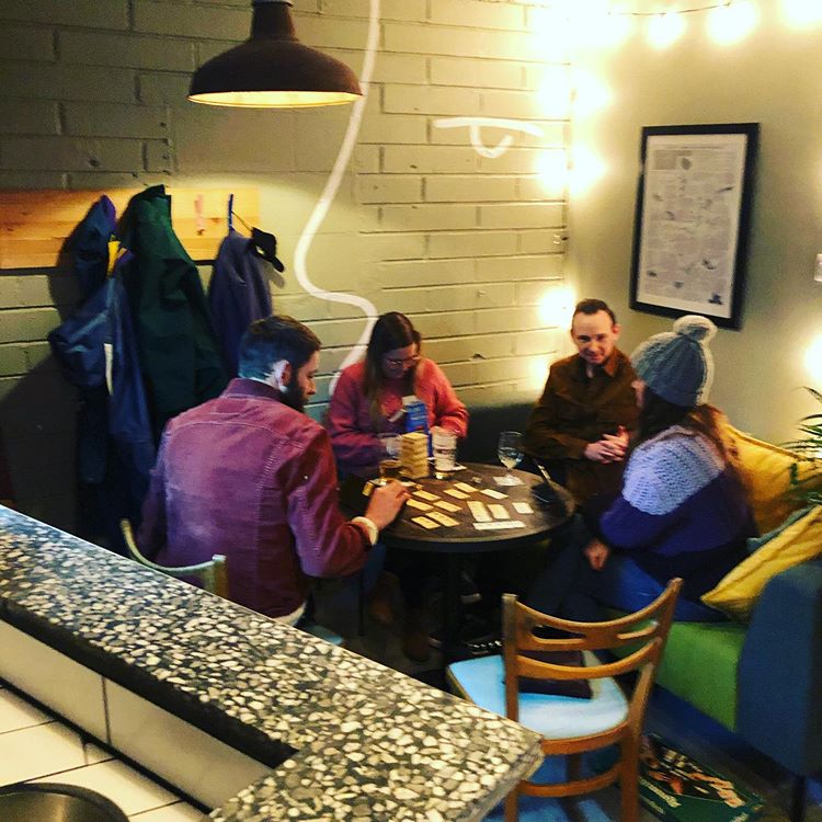 Some people in the bar